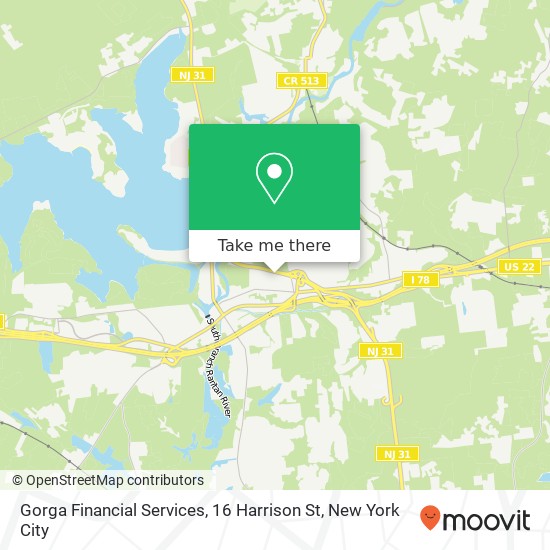 Gorga Financial Services, 16 Harrison St map