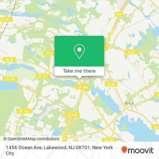 1456 Ocean Ave, Lakewood, NJ 08701 map