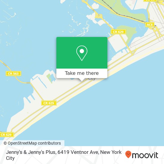 Mapa de Jenny's & Jenny's Plus, 6419 Ventnor Ave
