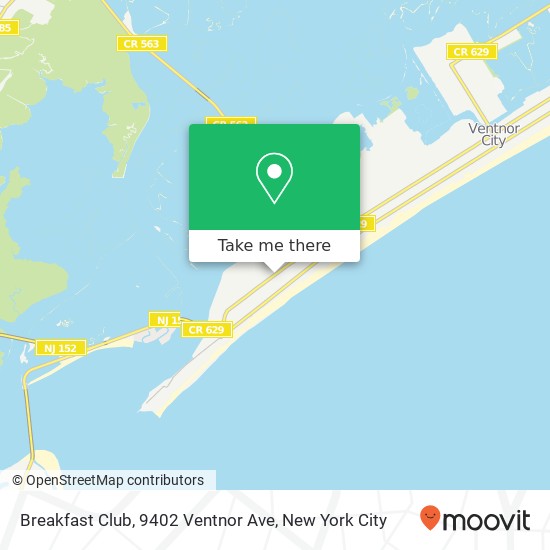 Breakfast Club, 9402 Ventnor Ave map