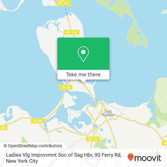 Ladies Vlg Improvmnt Soc of Sag Hbr, 90 Ferry Rd map