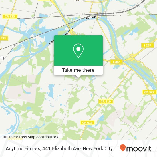 Mapa de Anytime Fitness, 441 Elizabeth Ave