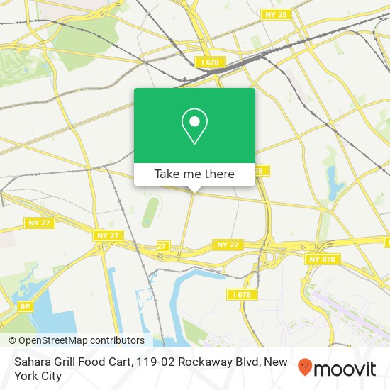 Mapa de Sahara Grill Food Cart, 119-02 Rockaway Blvd