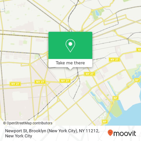 Mapa de Newport St, Brooklyn (New York City), NY 11212