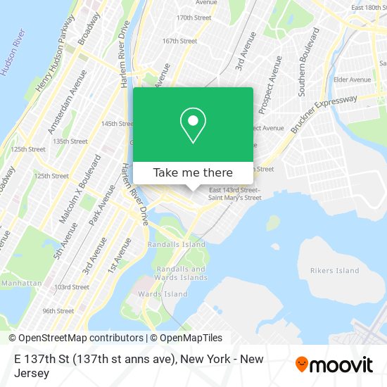 E 137th St (137th st anns ave) map