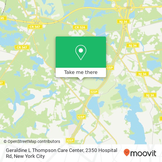 Geraldine L Thompson Care Center, 2350 Hospital Rd map