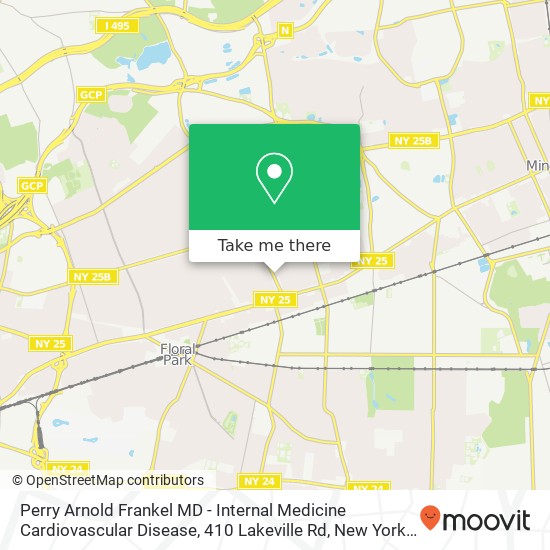 Perry Arnold Frankel MD - Internal Medicine Cardiovascular Disease, 410 Lakeville Rd map