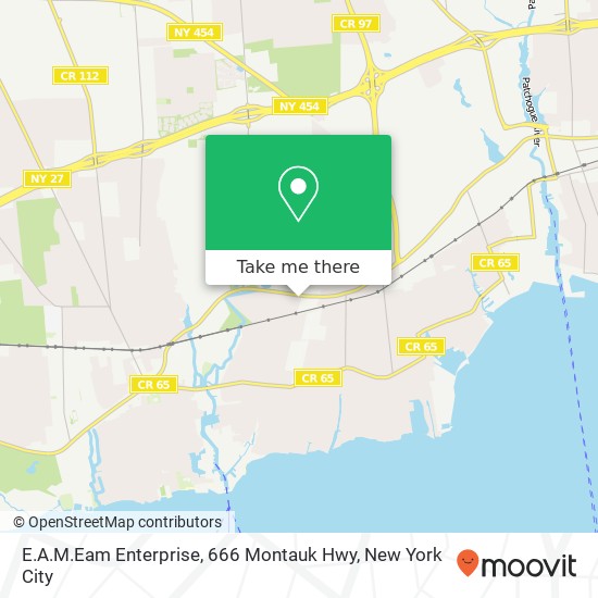 Mapa de E.A.M.Eam Enterprise, 666 Montauk Hwy