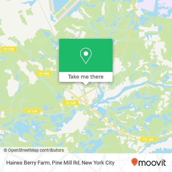 Haines Berry Farm, Pine Mill Rd map