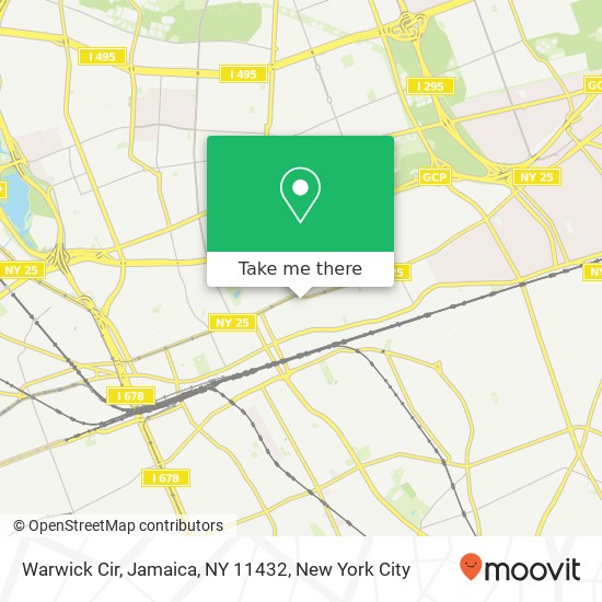 Mapa de Warwick Cir, Jamaica, NY 11432