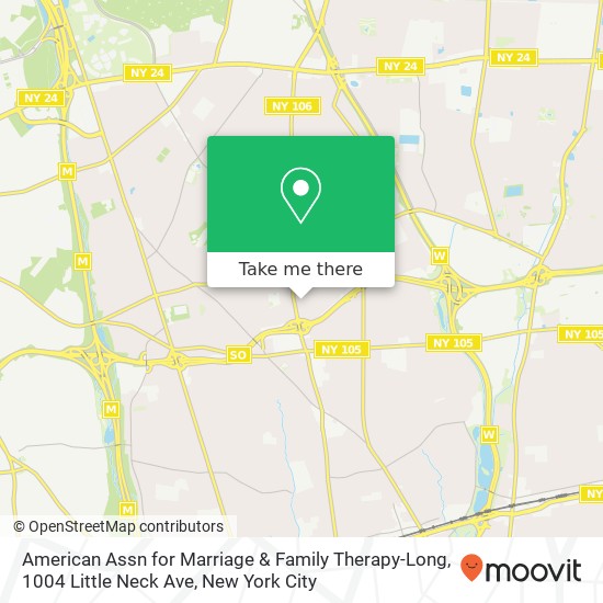 Mapa de American Assn for Marriage & Family Therapy-Long, 1004 Little Neck Ave