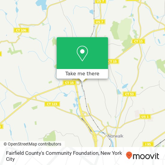 Fairfield County's Community Foundation map
