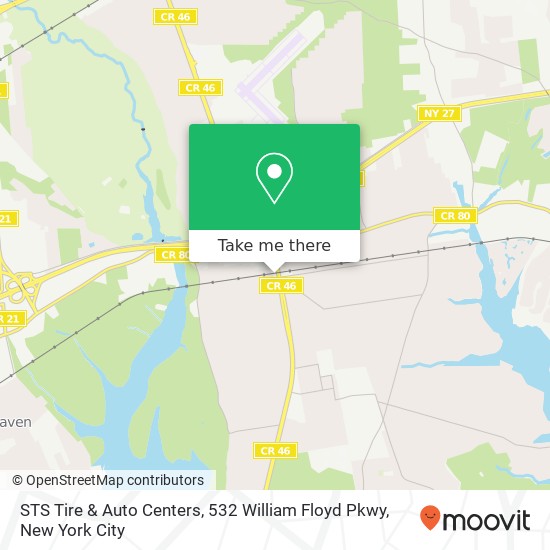 STS Tire & Auto Centers, 532 William Floyd Pkwy map