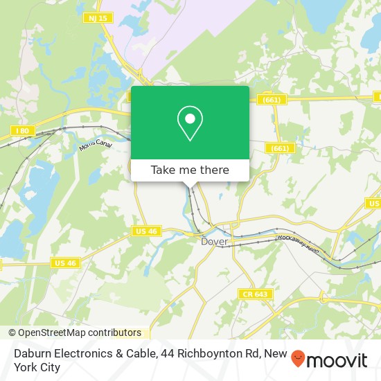 Mapa de Daburn Electronics & Cable, 44 Richboynton Rd