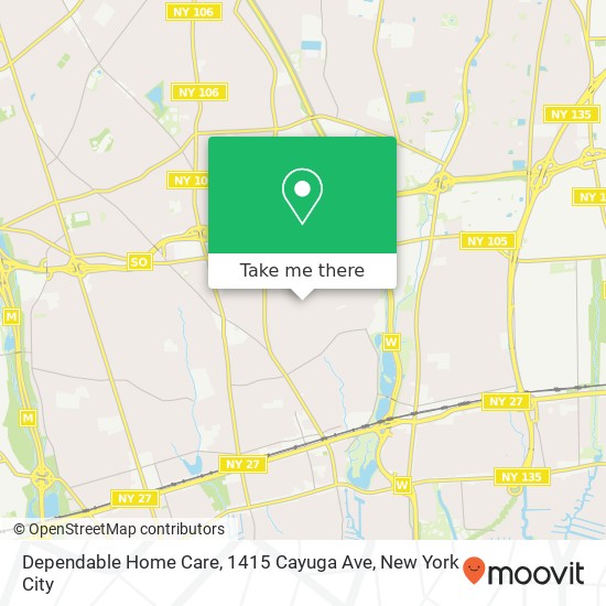 Dependable Home Care, 1415 Cayuga Ave map