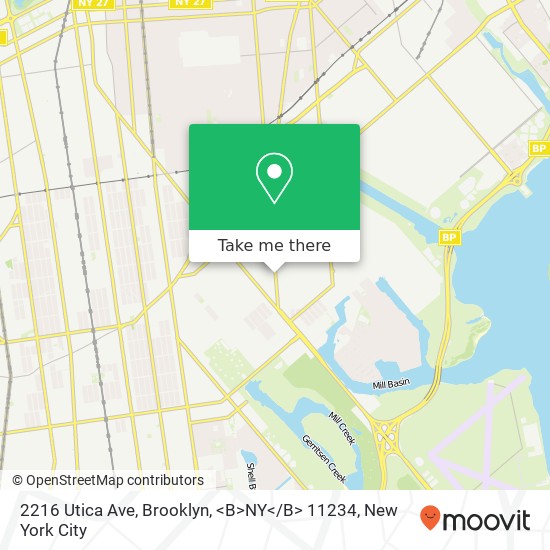 2216 Utica Ave, Brooklyn, <B>NY< / B> 11234 map