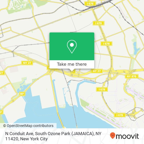 Mapa de N Conduit Ave, South Ozone Park (JAMAICA), NY 11420