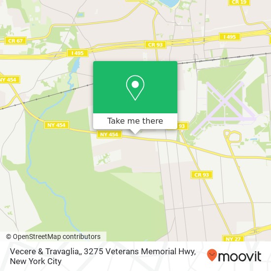 Vecere & Travaglia,, 3275 Veterans Memorial Hwy map