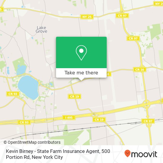 Mapa de Kevin Birney - State Farm Insurance Agent, 500 Portion Rd