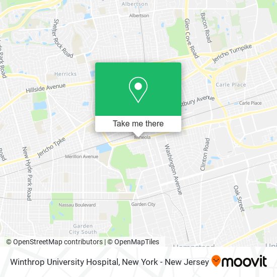 Mapa de Winthrop University Hospital