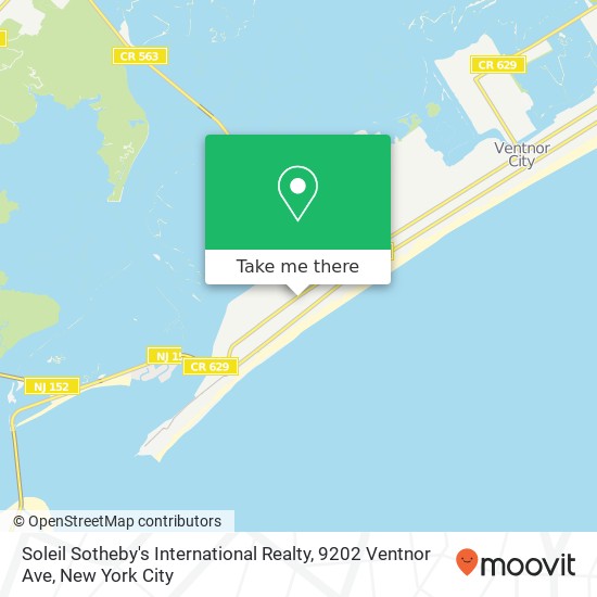 Mapa de Soleil Sotheby's International Realty, 9202 Ventnor Ave