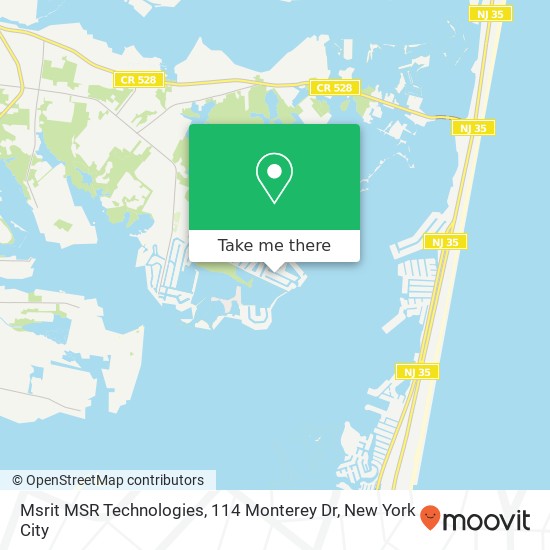 Msrit MSR Technologies, 114 Monterey Dr map