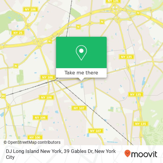 DJ Long Island New York, 39 Gables Dr map