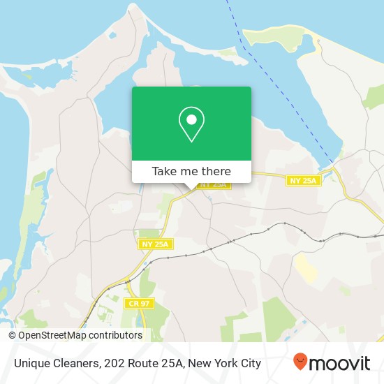 Mapa de Unique Cleaners, 202 Route 25A