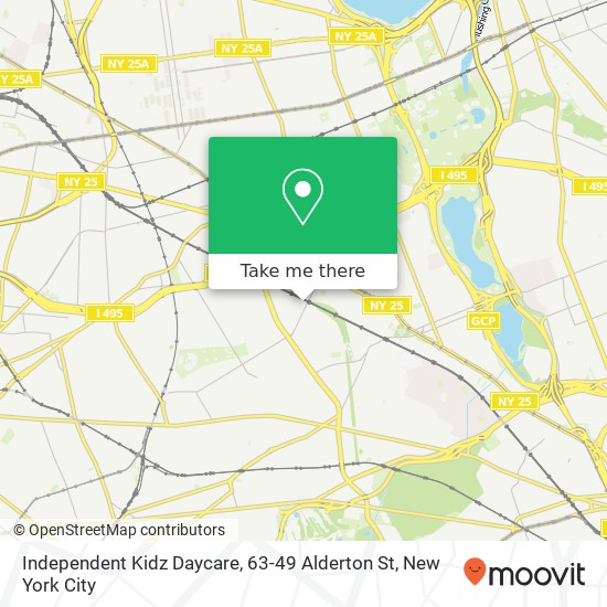 Mapa de Independent Kidz Daycare, 63-49 Alderton St