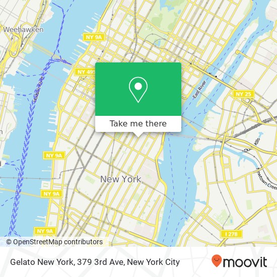 Gelato New York, 379 3rd Ave map