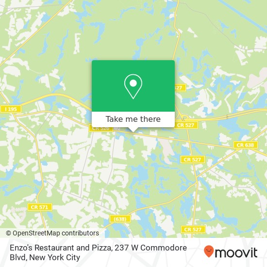 Enzo's Restaurant and Pizza, 237 W Commodore Blvd map