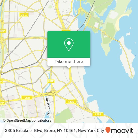 3305 Bruckner Blvd, Bronx, NY 10461 map