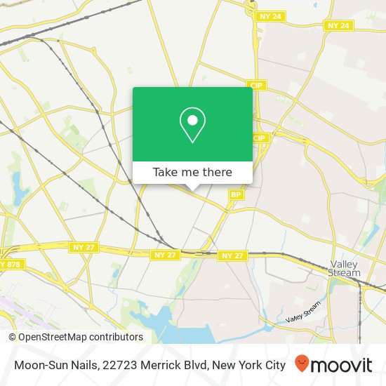 Moon-Sun Nails, 22723 Merrick Blvd map