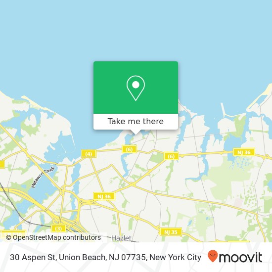 30 Aspen St, Union Beach, NJ 07735 map