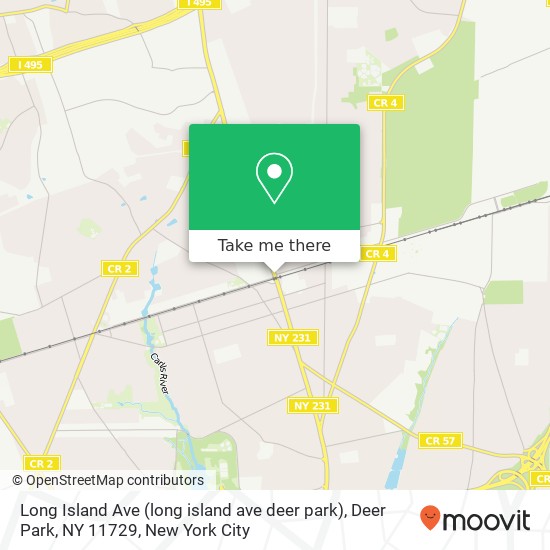 Mapa de Long Island Ave (long island ave deer park), Deer Park, NY 11729