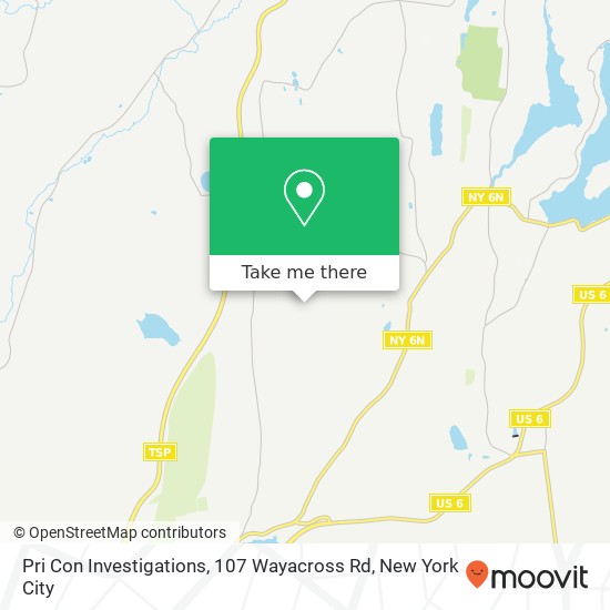 Mapa de Pri Con Investigations, 107 Wayacross Rd