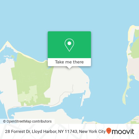 Mapa de 28 Forrest Dr, Lloyd Harbor, NY 11743