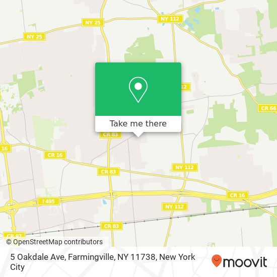 5 Oakdale Ave, Farmingville, NY 11738 map