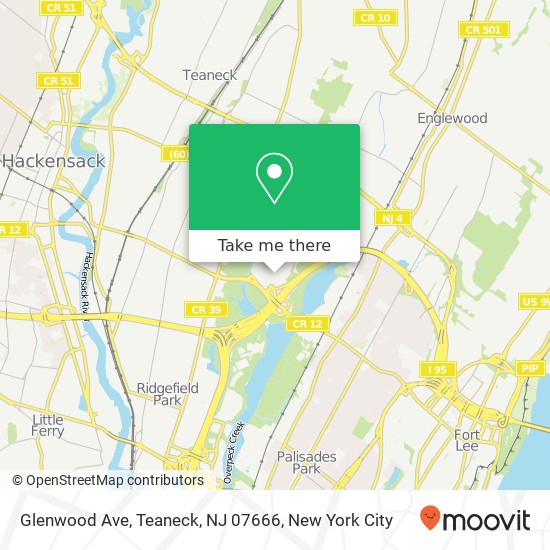 Glenwood Ave, Teaneck, NJ 07666 map