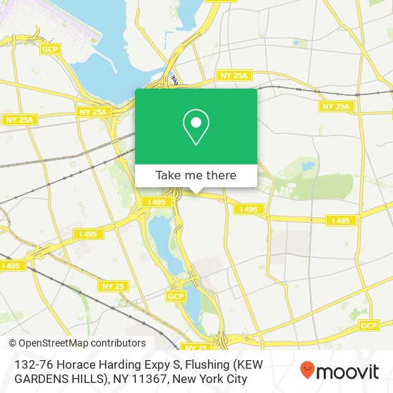 132-76 Horace Harding Expy S, Flushing (KEW GARDENS HILLS), NY 11367 map