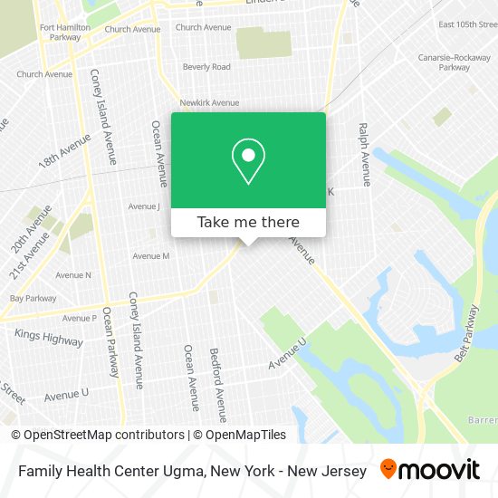 Family Health Center Ugma map