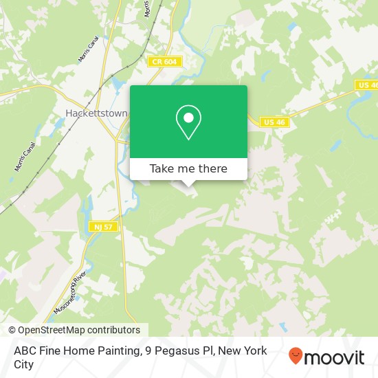 Mapa de ABC Fine Home Painting, 9 Pegasus Pl