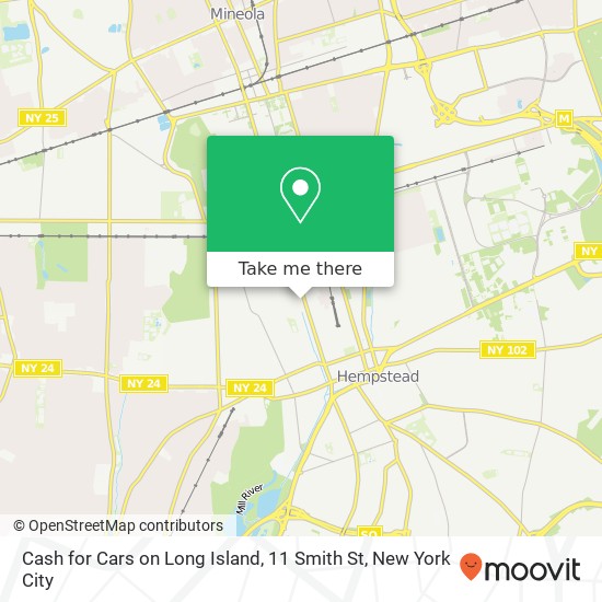 Cash for Cars on Long Island, 11 Smith St map