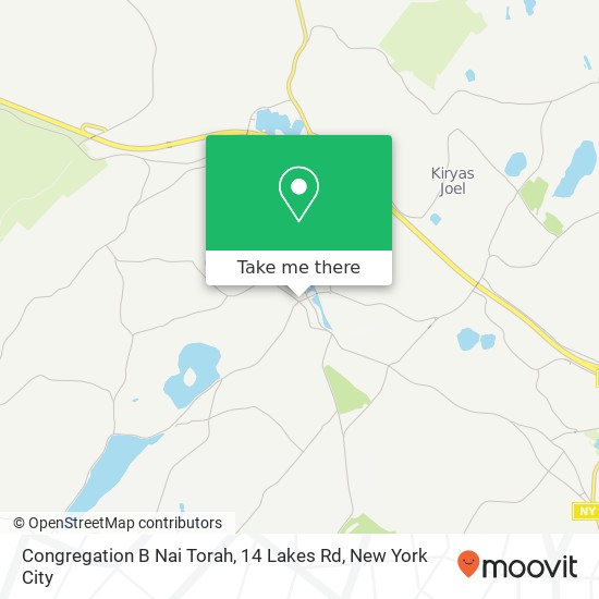 Congregation B Nai Torah, 14 Lakes Rd map