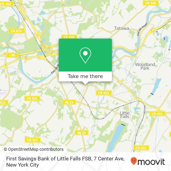 First Savings Bank of Little Falls FSB, 7 Center Ave map