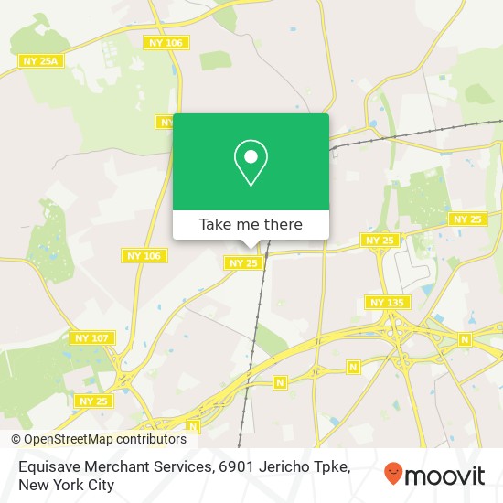 Mapa de Equisave Merchant Services, 6901 Jericho Tpke