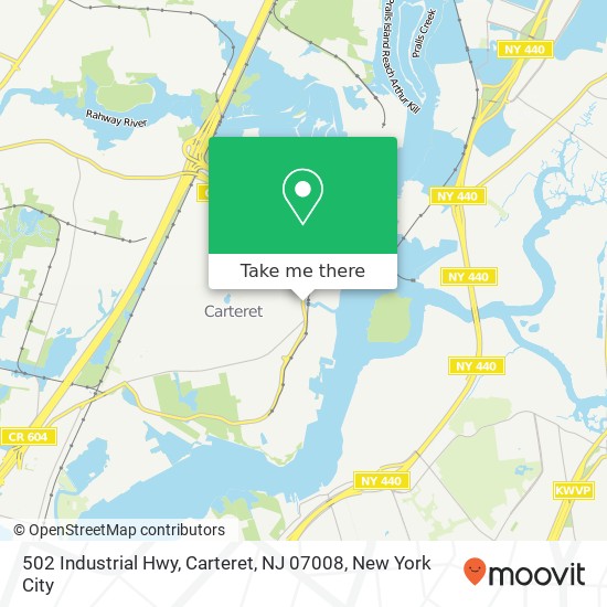 502 Industrial Hwy, Carteret, NJ 07008 map