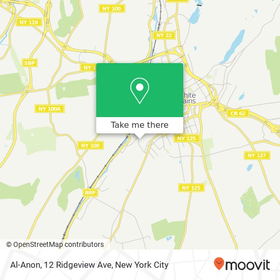 Mapa de Al-Anon, 12 Ridgeview Ave