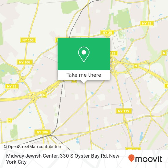 Midway Jewish Center, 330 S Oyster Bay Rd map