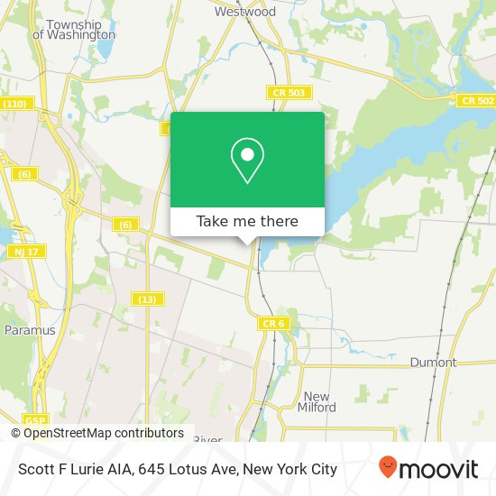 Mapa de Scott F Lurie AIA, 645 Lotus Ave